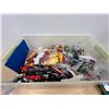 Image 10 : Bin of Lego with Mini Figures Minifigs - see all photos for details - bin approx: 23x14" & 11"T