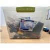 Image 12 : Bin of Lego with Mini Figures Minifigs - see all photos for details - bin approx: 23x14" & 11"T