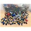 Bin of Lego with Mini Figures Minifigs - see all photos for details - bin approx: 23x14" & 11"T