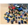 Image 6 : Bin of Lego with Mini Figures Minifigs - see all photos for details - bin approx: 23x14" & 11"T