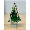 Image 3 : 2 Art Glass Christmas Trees - tallest approx: 5.5"