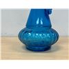 Image 3 : Mid Century Blue Glass Bottle & Stopper Decanter - Approx: 13"T