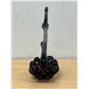 Image 3 : Vintage Purple Hues Canadian Art Glass Swan Bird - Approx: 10"T