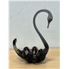 Image 4 : Vintage Purple Hues Canadian Art Glass Swan Bird - Approx: 10"T
