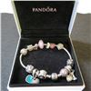 Image 1 : Very nice PANDORA bracelet (925 Silver) in a Pandora box - see description/photos