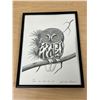 Image 2 : John Paul Lavand "Saw-Whit Owl" Offset Lithography 154/200 COA Frame: 12.5x9.5"