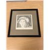 Image 2 : 2/4 Janis Diner 1972 Framed Art - Smaller 8.5x8.75"