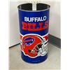 Image 2 : Tin Metal Buffalo Bills Waste Basket Trash Can - Can approx: 19.5"T 10.75"W