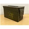Image 2 : Vintage Military Metal Ammo Box Ammunition - 420 Cartridges M80 12x6" & 7.5"T