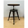 Image 7 : Vintage Wood Glass Ball Feet Adjustable Piano Stool - Seat 14" wide - Seat height 18.5-21.5"