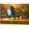 Image 2 : Signed Original Still Life Painting - Larger, frame approx: 31.5x27.75" see all photos
