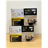 Image 1 : 2 Packs of 4 LED Ultra Slim Recessed Lights 4"