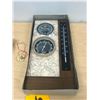 Image 2 : Mid Century Fisher (West Germany) Walnut Barometer - 13.5x6.25" (see all photos)