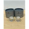 Image 1 : 2 Swarovski Crystal Candle Holders - smaller 1.25"T