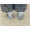 Image 3 : 2 Swarovski Crystal Candle Holders - smaller 1.25"T