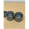 Image 6 : 2 Swarovski Crystal Candle Holders - smaller 1.25"T