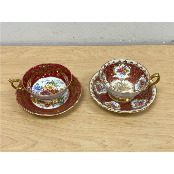 2 Paragon (England) Fine Bone China Teacups & Saucers - see all photos
