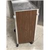 Image 3 : Stainless Steel Rolling Utility Cart on Casters  - Approx: 27.5x15.5" & 33"T
