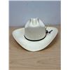 Image 2 : Handwoven Supreme Shantung Straw Western Cowboy Hat 7 3/4 - see all photos