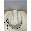 Image 6 : Handwoven Supreme Shantung Straw Western Cowboy Hat 7 3/4 - see all photos