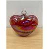 Image 3 : Heart Shaped Art Glass Décor piece - Hangable Approx: 6"W 6.5"T