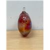 Image 4 : Heart Shaped Art Glass Décor piece - Hangable Approx: 6"W 6.5"T