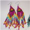 Image 3 : Stunning Hand Beaded Earring Lot - see description and photos