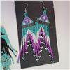 Image 5 : Stunning Hand Beaded Earring Lot - see description and photos