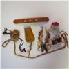 Image 1 : Vintage hand made leather/fur Indigenous lot - see description and photos