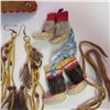 Image 7 : Vintage hand made leather/fur Indigenous lot - see description and photos