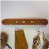 Image 9 : Vintage hand made leather/fur Indigenous lot - see description and photos