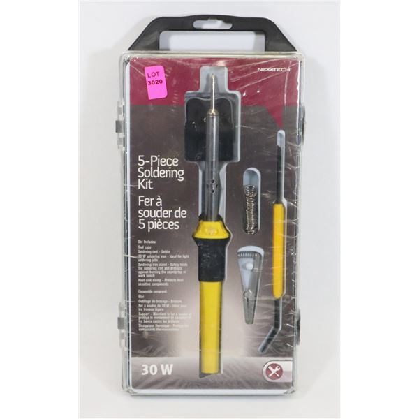 NEW 5PC SOLDERING KIT