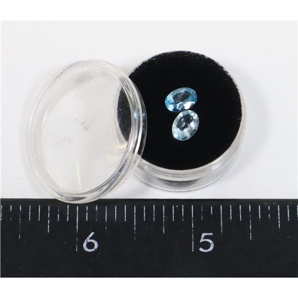 TWO BLUE TOPAZ