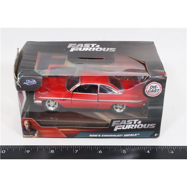 FAST AND FURIOUS DIE CAST CAR, DOMS IMPALA