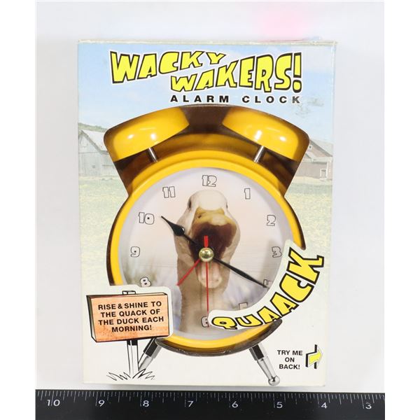 NEW WACKY WAKERS ALARM CLOCK - DUCK