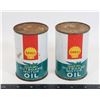 Image 1 : TWO VINTAGE SHELL QUICK MIX OUTBOARD MOTOR OIL