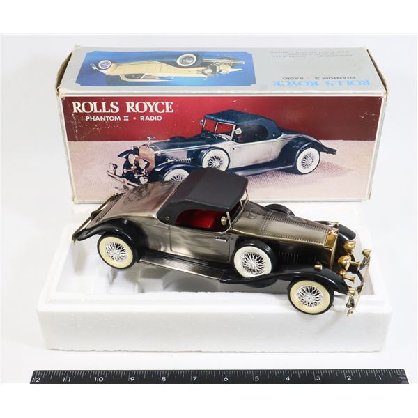 VINTAGE ROLLS ROYCE PHANTOM II RADIO. MADE IN JAPAN
