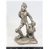 Image 1 : PEWTER FIGURINE OF MAN SIGNED “MM” MADE IN ITALY