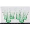 Image 1 : 6 "COCA COLA" GLASSES - GREEN COLOR