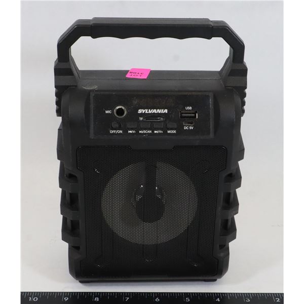 SYLVANIA DISCO LED LIGHT UP BLUETOOTH FM USB