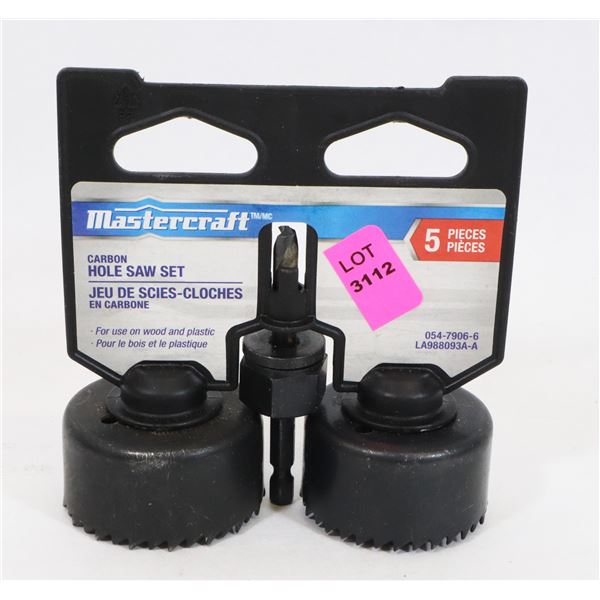 MASTERCRAFT CARBON HOLE SAW SET