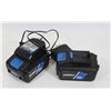 Image 1 : TWO 20V HART LITHIUM ION BATTERIES WITH CHARGER