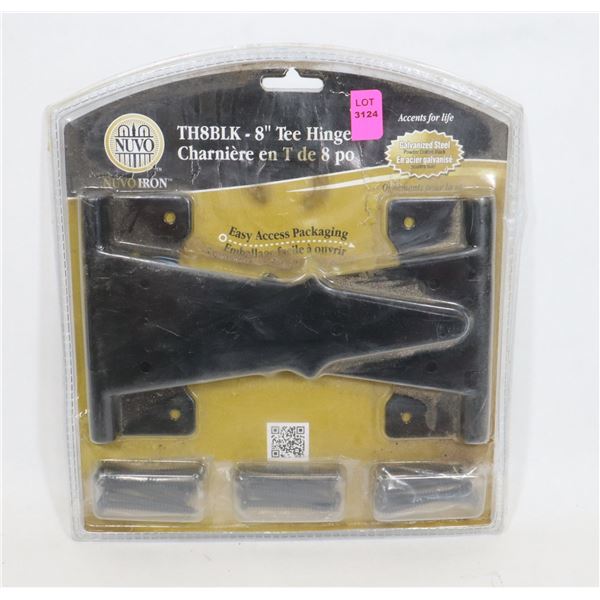NEW 8" TEE HINGE SET, GALVANIZED STEEL