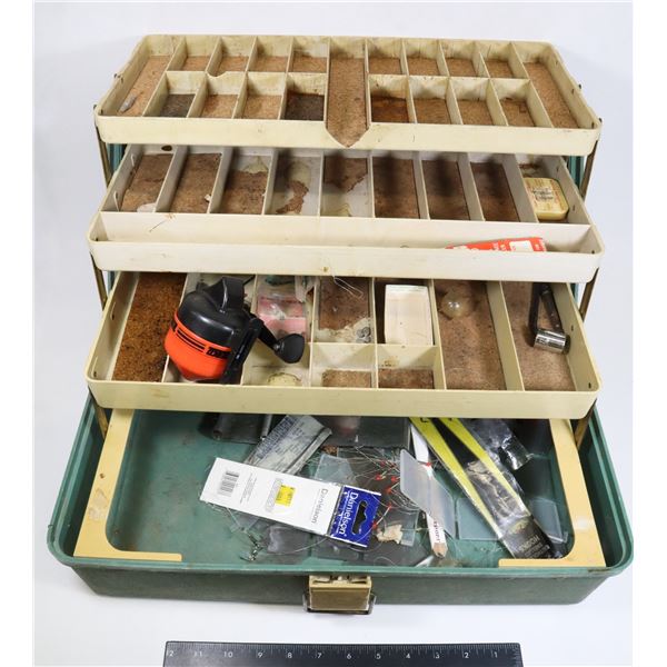 18" FISHING BOX WITH CONTENTS