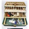 Image 1 : 18" FISHING BOX WITH CONTENTS