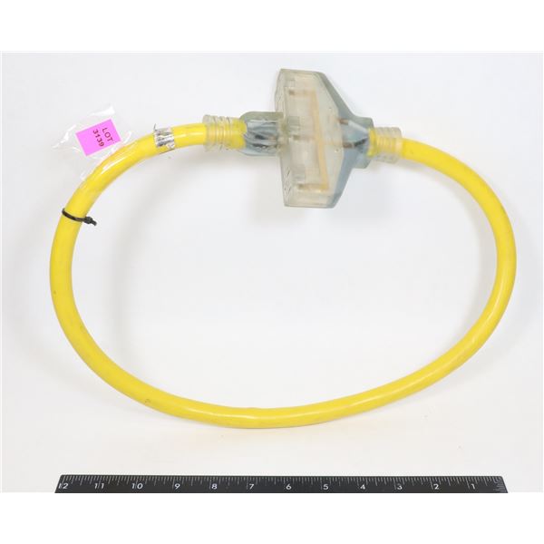 ONE INTO THREE EXTENSION CABLE (LIGHT UP)