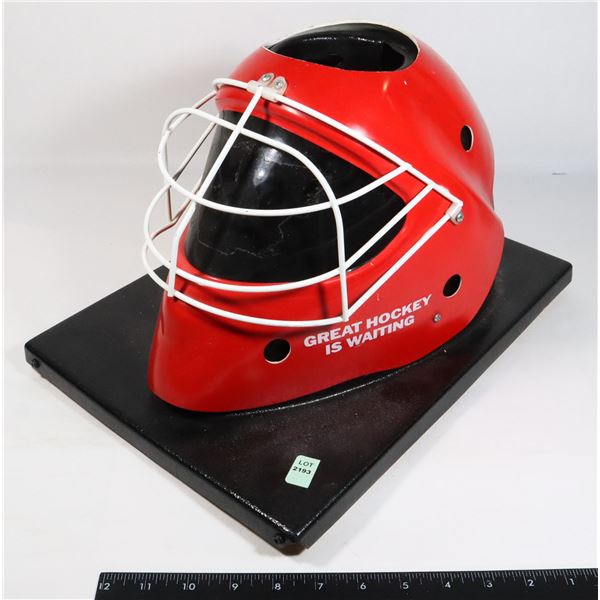 VINTAGE BUDWEISER NHL GOALIE HELMET