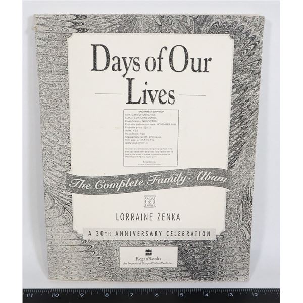 "DAYS OF OUR LIVES" 30TH ANNIVERSARY UNCORRECTED