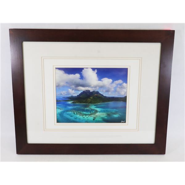 SIGNED FRAMED MATTED LANDSCAPE PHOTOGRAPH