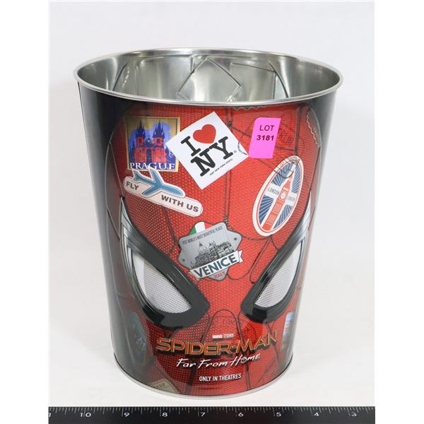 SPIDERMAN FAR FROM HOME METAL POPCORN BUCKET